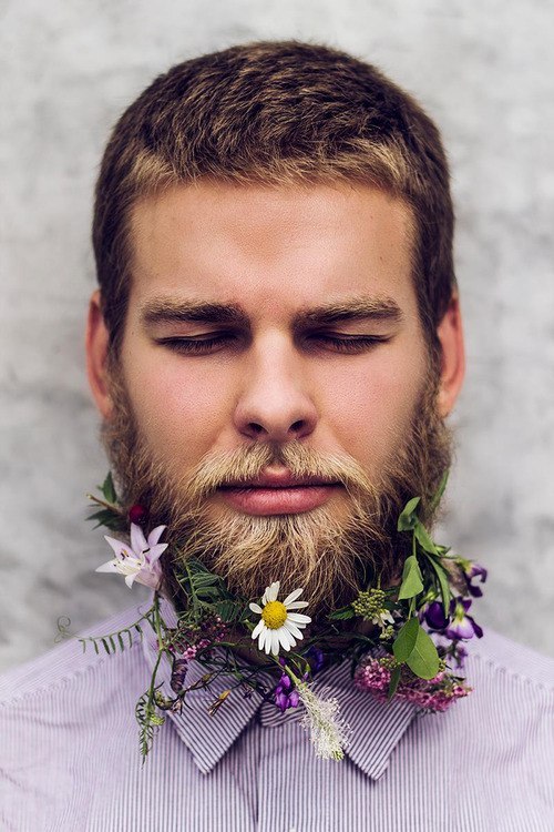 цветочные композиции с бородой Украина