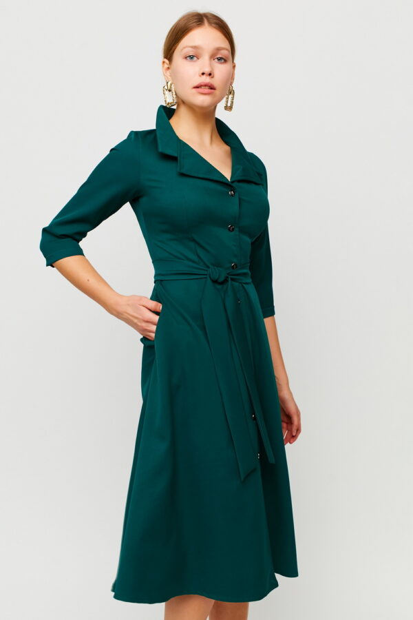 Платье Премиум Темно-зеленый Karree